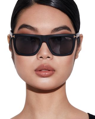 tom ford 57mm squared aviator sunglasses