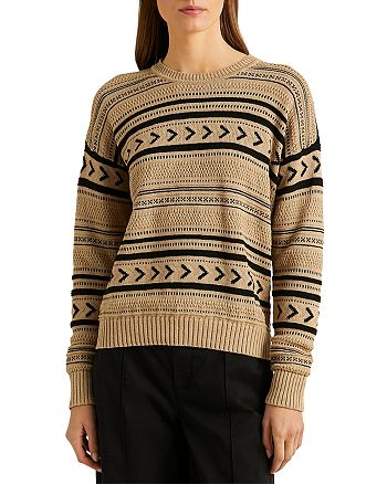 Ralph Lauren Printed Jacquard Sweater | Bloomingdale's