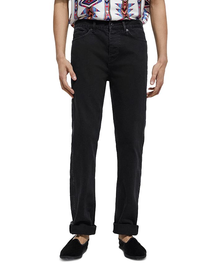The Kooples - Straight Fit Jeans in Black