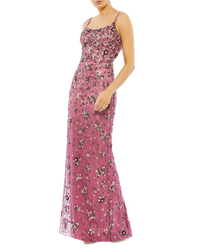 Mac Duggal Floral Beaded Gown | Bloomingdale's