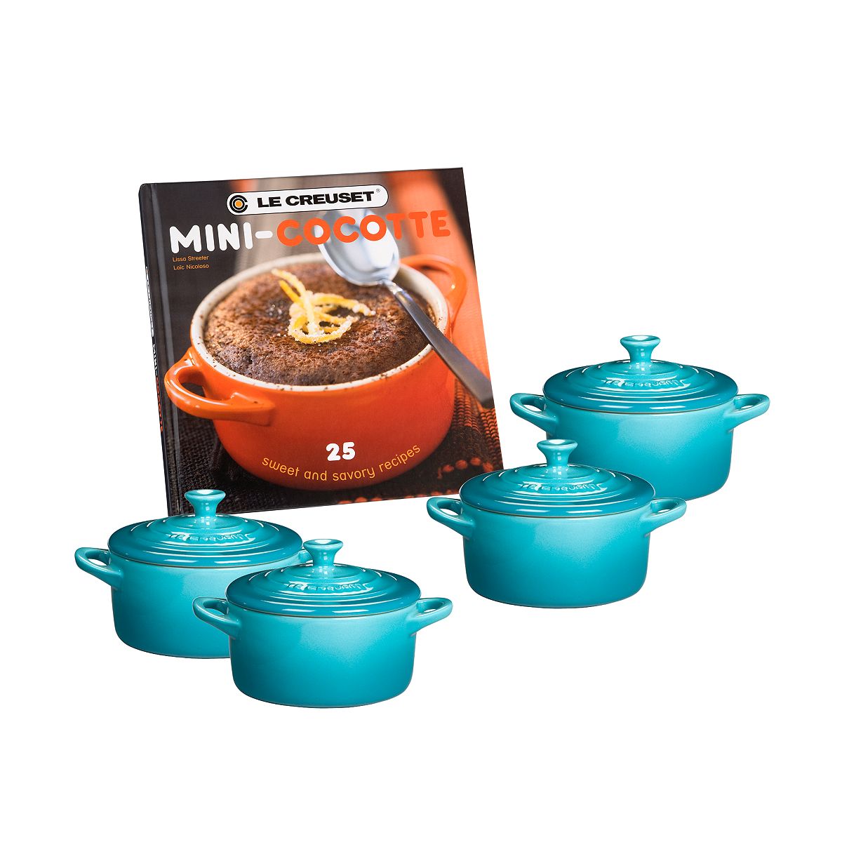 Photo 1 of **USED*** Set of 3 Mini Cocottes with Mini-Cocotte Cookbook***missing cookbook***