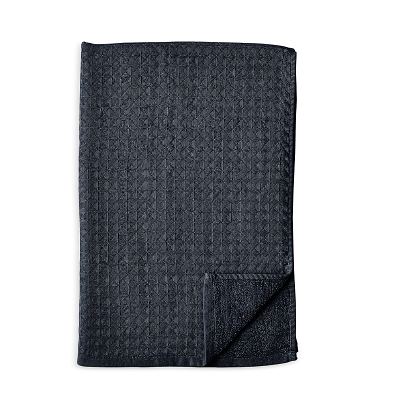 Uchino Waffle Twist Bath Towel In Ebony