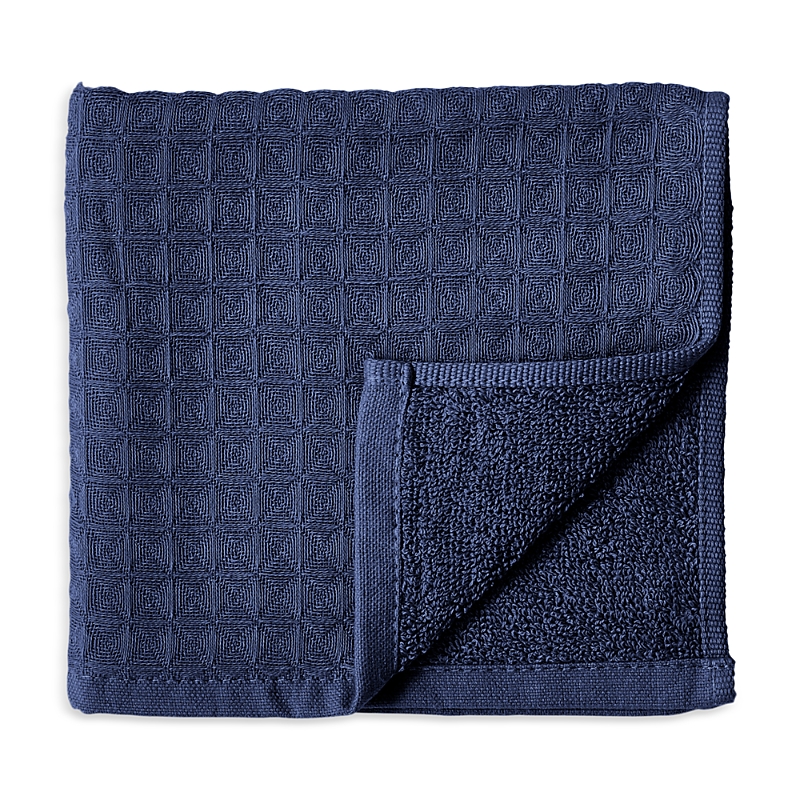 Uchino Waffle Twist Washcloth In Indigo