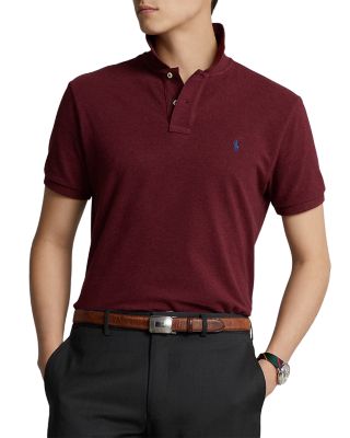 Custom Slim Fit Mesh Polo Shirt