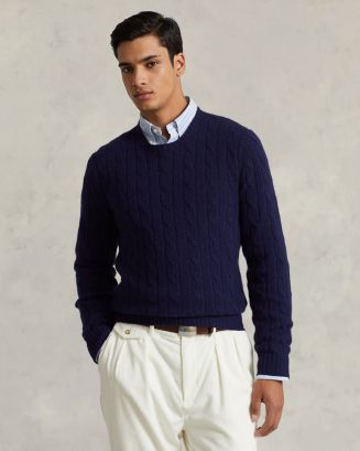 Polo Ralph Lauren Cashmere Cable Knit Crewneck Sweater | Bloomingdale's