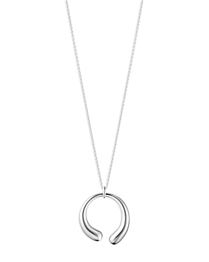 Georg Jensen Sterling Silver Mercy Large Pendant Necklace, 35.4