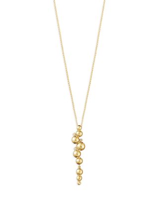 Georg Jensen - 18K Yellow Gold Moonlight Grapes Ball Cluster Pendant Necklace, 17.72"