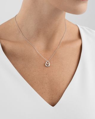 Sterling Silver Offspring Looped Pendant Necklace, 17.72"