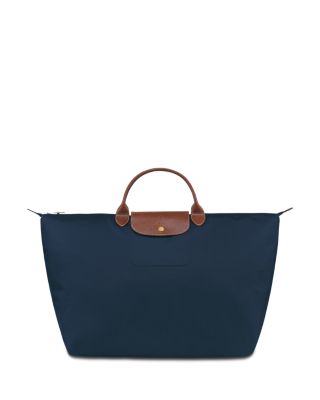 Longchamp Large Le Pliage Travel Bag in Marine