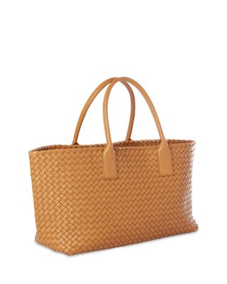 Cabat Medium Intrecciato Leather Tote Bag
