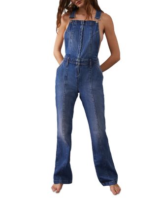 Free People Camilla Slim Bootcut Overalls | Bloomingdale's