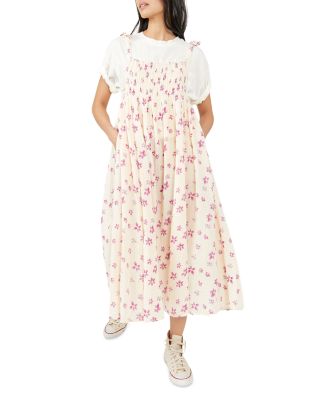 ladies pink midi dress Lyon Pink Dress – Happy J Boutique