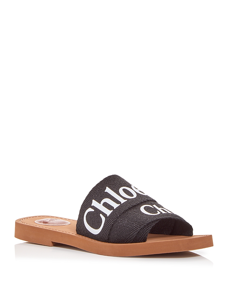 Chloe Women's Woody Logo Slide Sandals