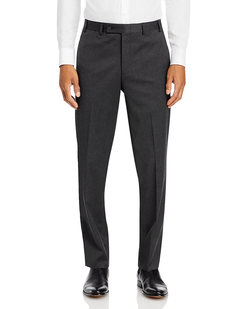 The Men's Store At Bloomingdale's Regular Fit Dress Pants - Exclusive In Charcoal