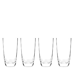 Shop Nambe Taos Highball Glasses, Set Of 4 In Clear