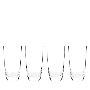 Nambe Taos Highball 4-piece Glass Set In Clear