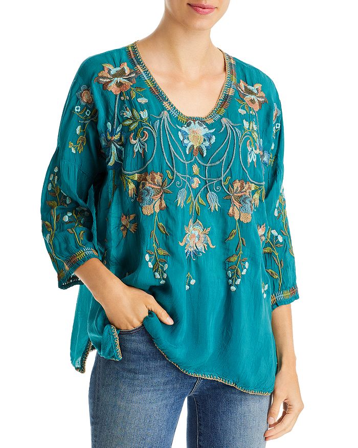 Johnny Was Millicent Embroidered Tunic | Bloomingdale's