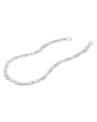 Sterling Silver Offspring Small Link Necklace, 17.72"