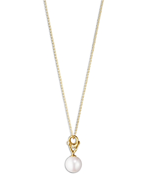 Georg Jensen 18K Yellow Gold Cultured Pearl & Diamond Magic Pendant Necklace, 17.72