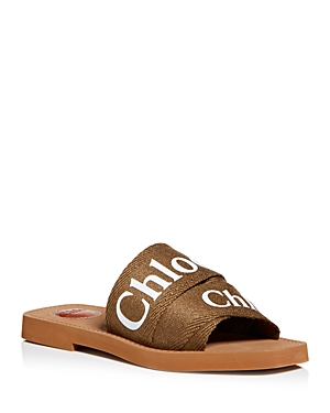 Chloe Women's Woody Logo Slide Sandals