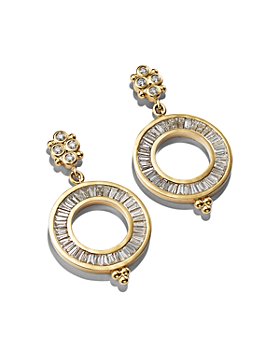 Temple St. Clair - 18K Yellow Gold Diamond Wheel Earrings - 150th Anniversary Exclusive