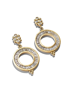 Temple St Clair 18k Yellow Gold Diamond Wheel Earrings - 150th Anniversary Exclusive In White/gold