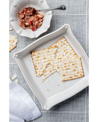 Berry and Thread Matzo Plate