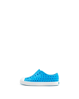 Native Unisex Jefferson Waterproof Slip-on Sneakers - Baby, Walker, Toddler In Vivid Blue/shell White