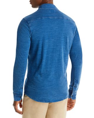 Seasons Regular Fit Long Sleeve Cotton Knit Button Down Shirt