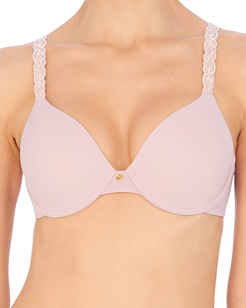 Natori Pure Luxe Custom Underwire Bra In Rose In Rose Beige