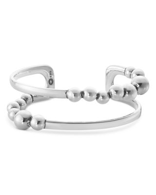 Sterling Silver Moonlight Grapes Cuff Bangle Bracelet