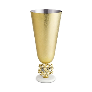 Shop Michael Aram Dandelion Large Vase In Gold