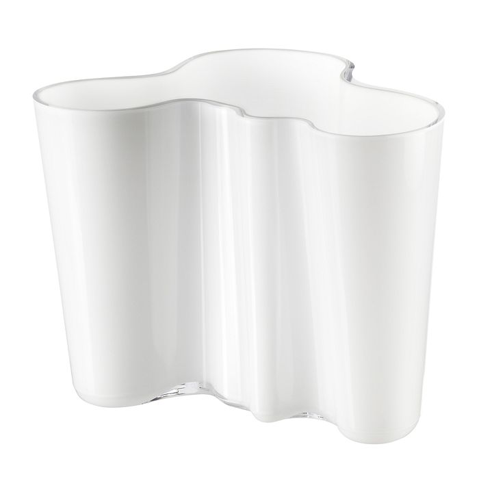 Iittala Aalto 6.25" Clear Vase In White