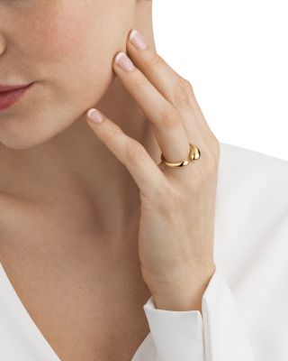 Georg Jensen 18K Yellow Gold Mercy Swirl Ring