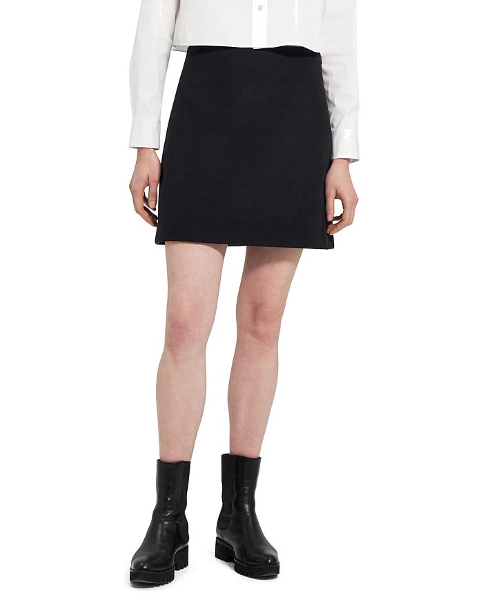 Theory High Waist Mini Skirt | Bloomingdale's