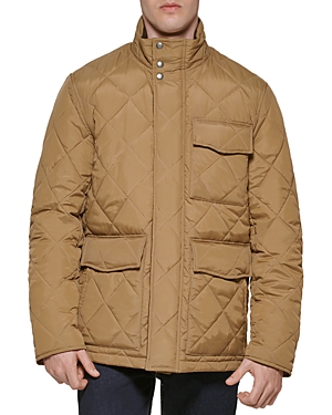 Shop Cole Haan Quilted Field Jacket In Nutmeg