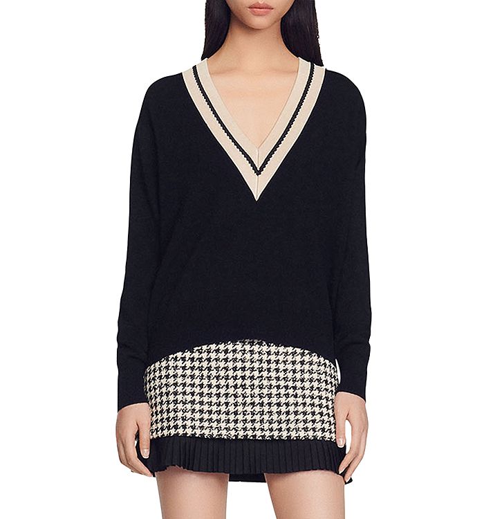Sandro v neck sweater hot sale