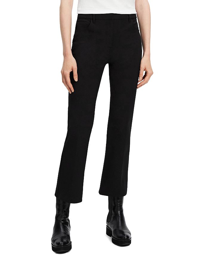 Theory Cropped Kick Flare Pants | Bloomingdale's