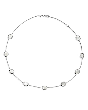 Ippolita 925 Polished Rock Candy® Short Confetti Necklace In Mother-of-pearl, 18"l In White/silver