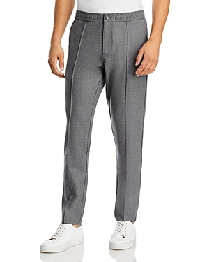 Michael Kors Regular Fit Flannel Pintuck Wool Pants