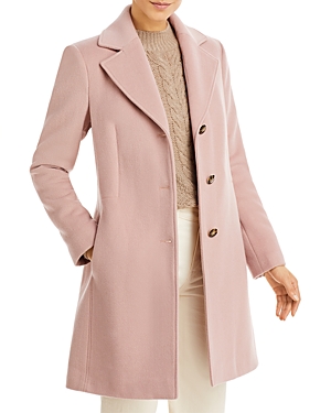 Calvin Klein Mid-length Coat In Dusty Rose