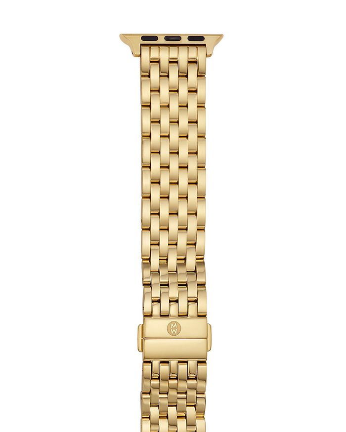 MICHELE Apple Watch Gold Tone Stainless Steel Interchangeable Bracelet 38 45mm Bloomingdale s