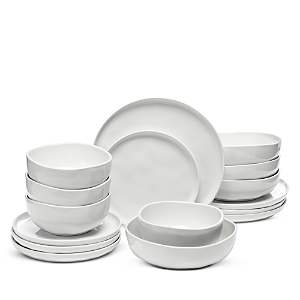Hudson Park Collection 16 Pc Organic Dinnerware Set, Service For 4 - 100% Exclusive In White