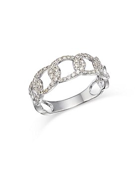 Bloomingdale's - Diamond Link Ring in 14K White Gold, 0.40 ct. t.w. - 100% Exclusive
