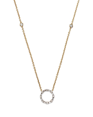 Bloomingdale's Diamond Circle Pendant Necklace in 14K Yellow Gold, 0.25 ct. t.w. - 100% Exclusive