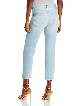 Light Blue Wash Cropped Jeans for Women | Bloomingdale's