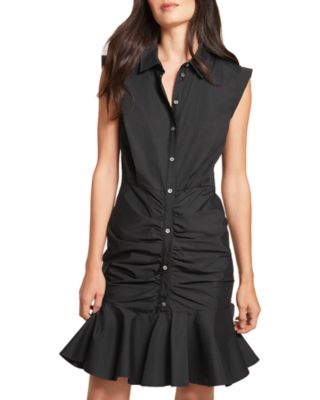 Bell Ruched Shirtdress