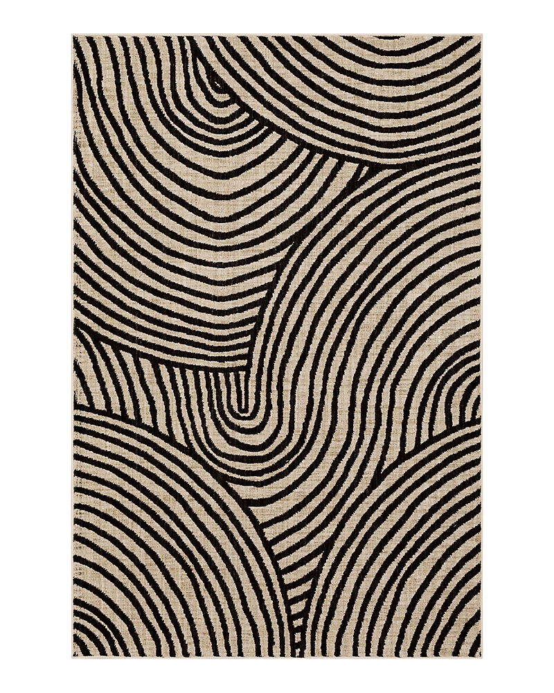 Bobby Berk By Karastan Series 3 Remolino Area Rug, 8' X 11' In Onyx
