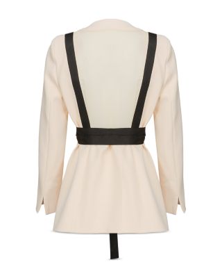 ジャケット PINKO SS25 FARAONA GIACCA CADY TECNICO (104883 A213E28) Blazer FARAONA Pinko | Regular Fit | color Turquoise | Gomez