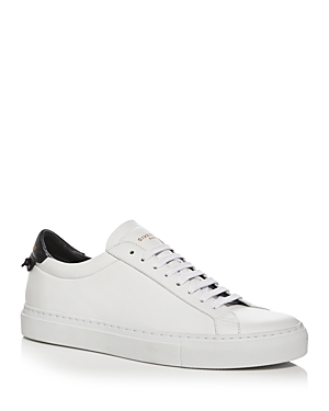 Givenchy Urban Street Low-top Leather Trainers In White/black